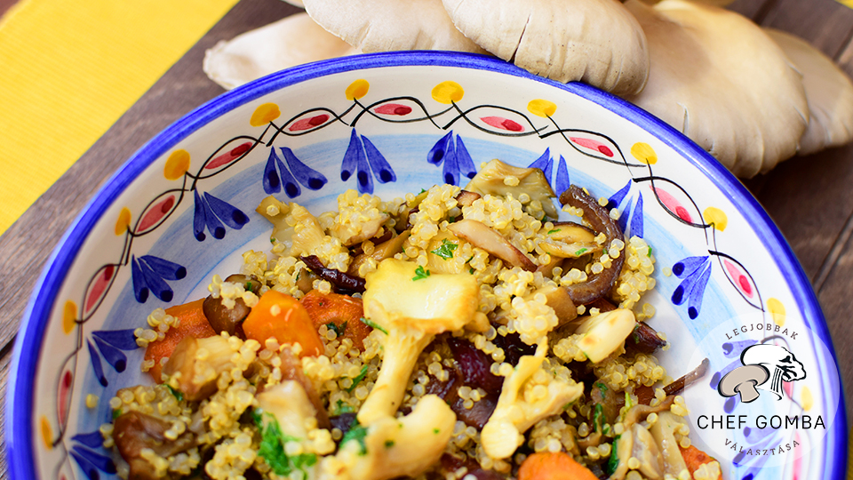 Gombás quinoa saláta | Gomba és quinoa
